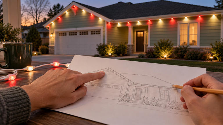 How to plan permanent Christmas lights for a tidy roofline