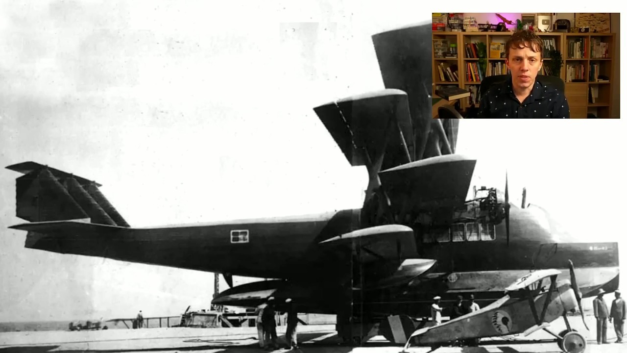 Besson H-5 flying boat design used four wings for lift