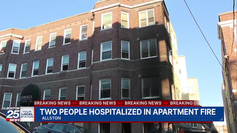 2 hospitalized, 6 rescued as heavy fire tears through apartment ...