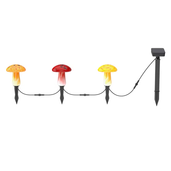 Costco's solar mushroom lights add whimsical charm to your backyard