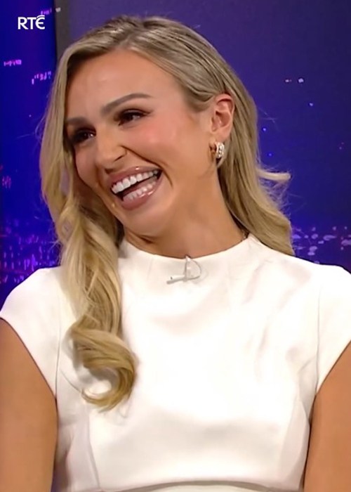 Steal her style: Sharlene Mawdsley is ethereal in white on the Late Late