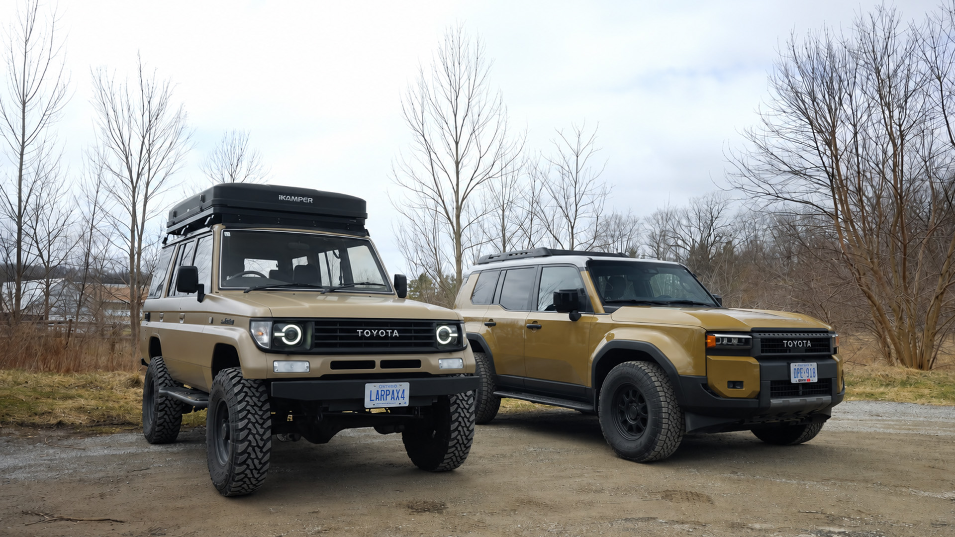 Introducing two generations of Toyota Land Cruiser