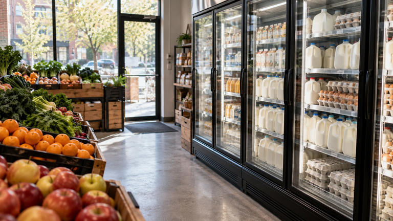 Why are milk and eggs often at the back of the grocery store?
