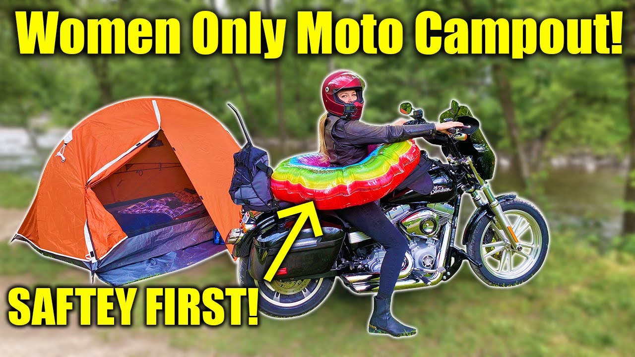 Women-only motorcycle campout at Seneca Rocks, West Virginia!