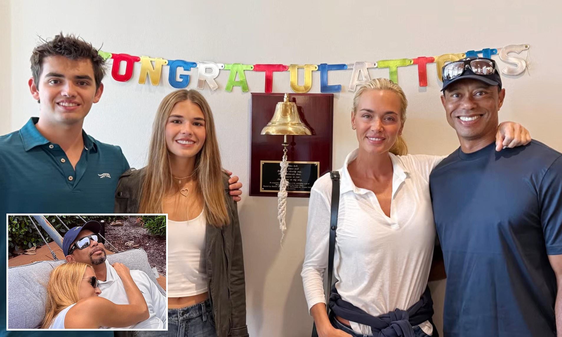 Tiger Woods poses with girlfriend Vanessa Trump in rare picture after ...