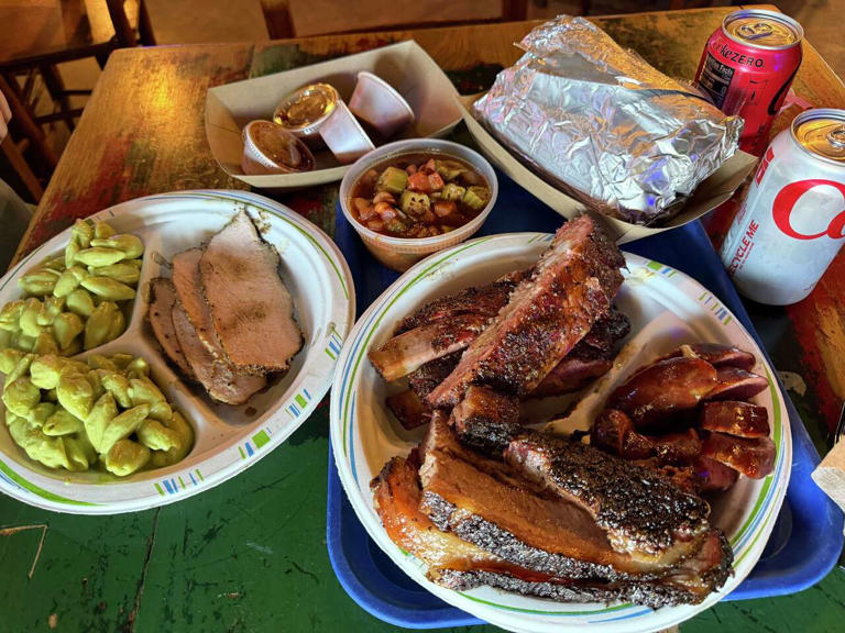 What it's like eating award-winning Texas BBQ in an 84-year-old dance hall