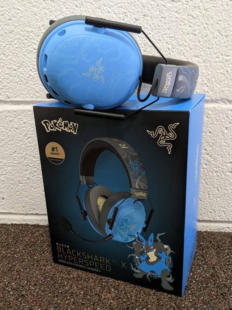 Razer Lucario Blackshark V3 X Hyperspeed Pokemon headset reminds me of ...