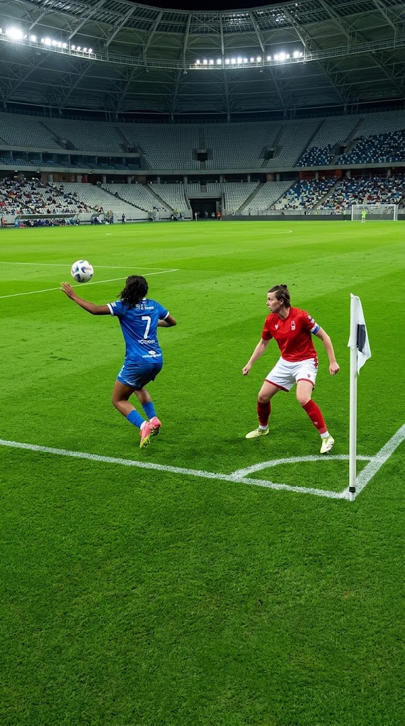 This unusual corner flag bounce catches everyone’s attention