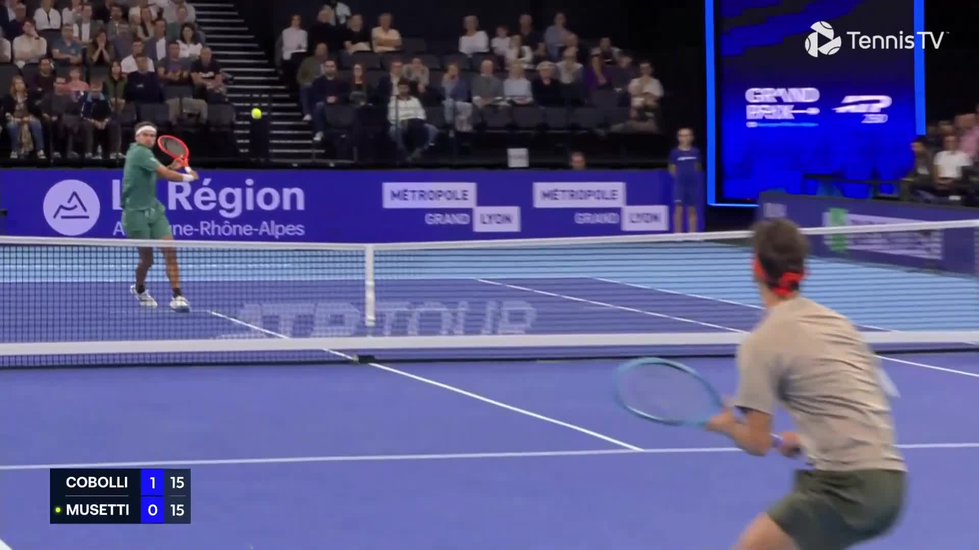 Cobolli wins long rally 🔥