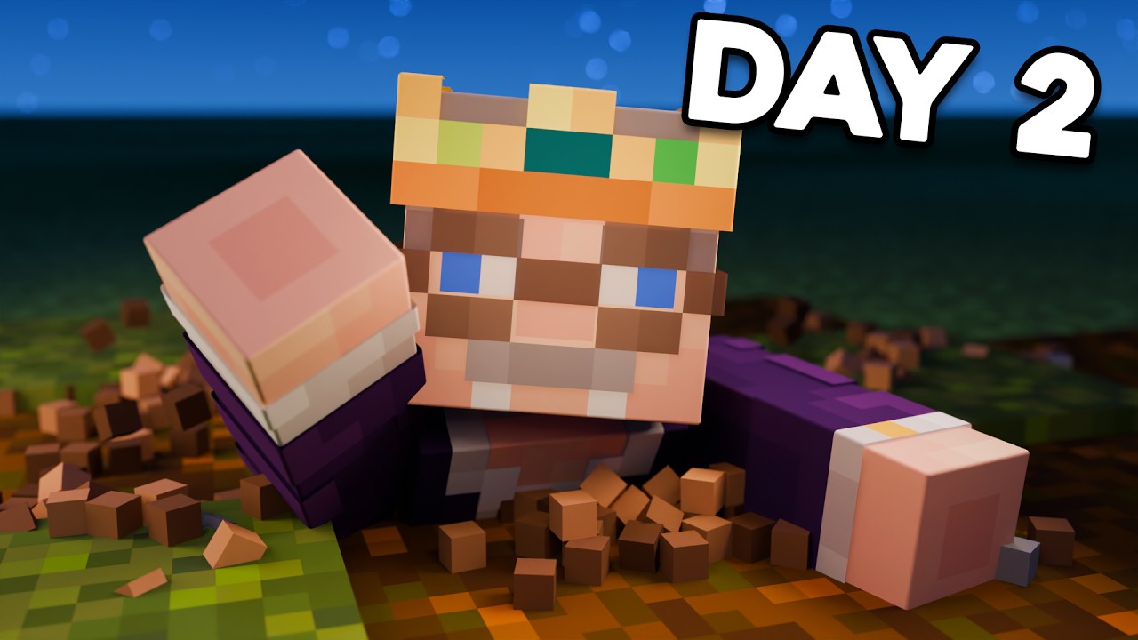 I survived 100 days underground in Minecraft 😱