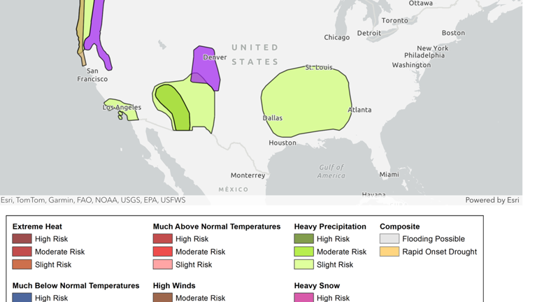 New map shows 4 states facing a heavy snow risk in November