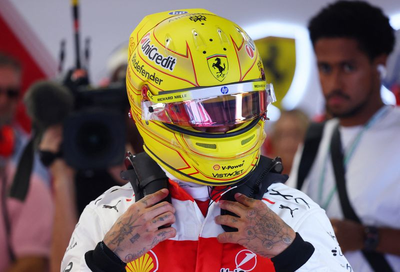 Motor racing - Hamilton fastest to complete Ferrari's US Grand Prix ...