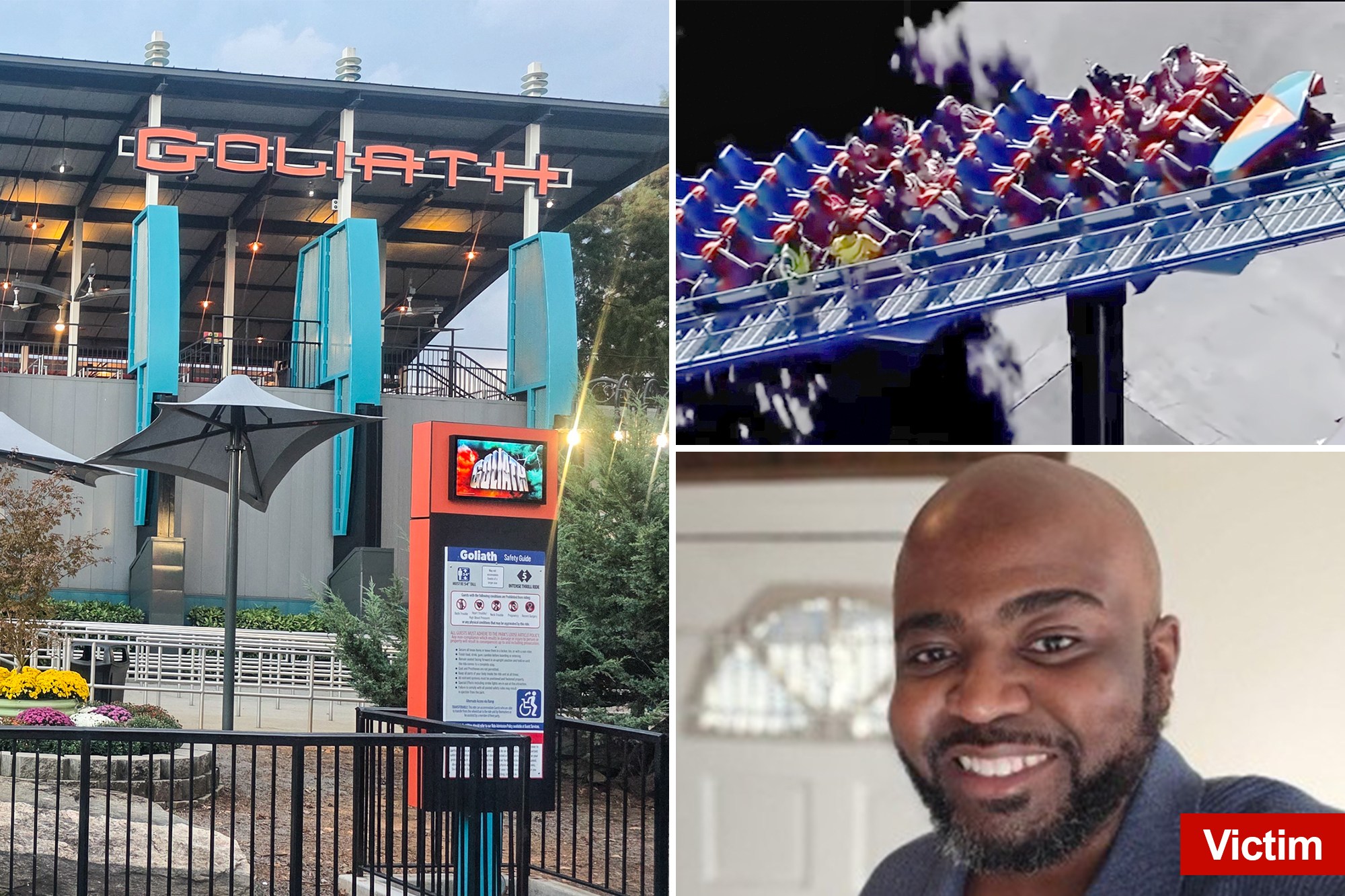 Six Flags making change to 'Goliath' coaster after dad fell to his ...