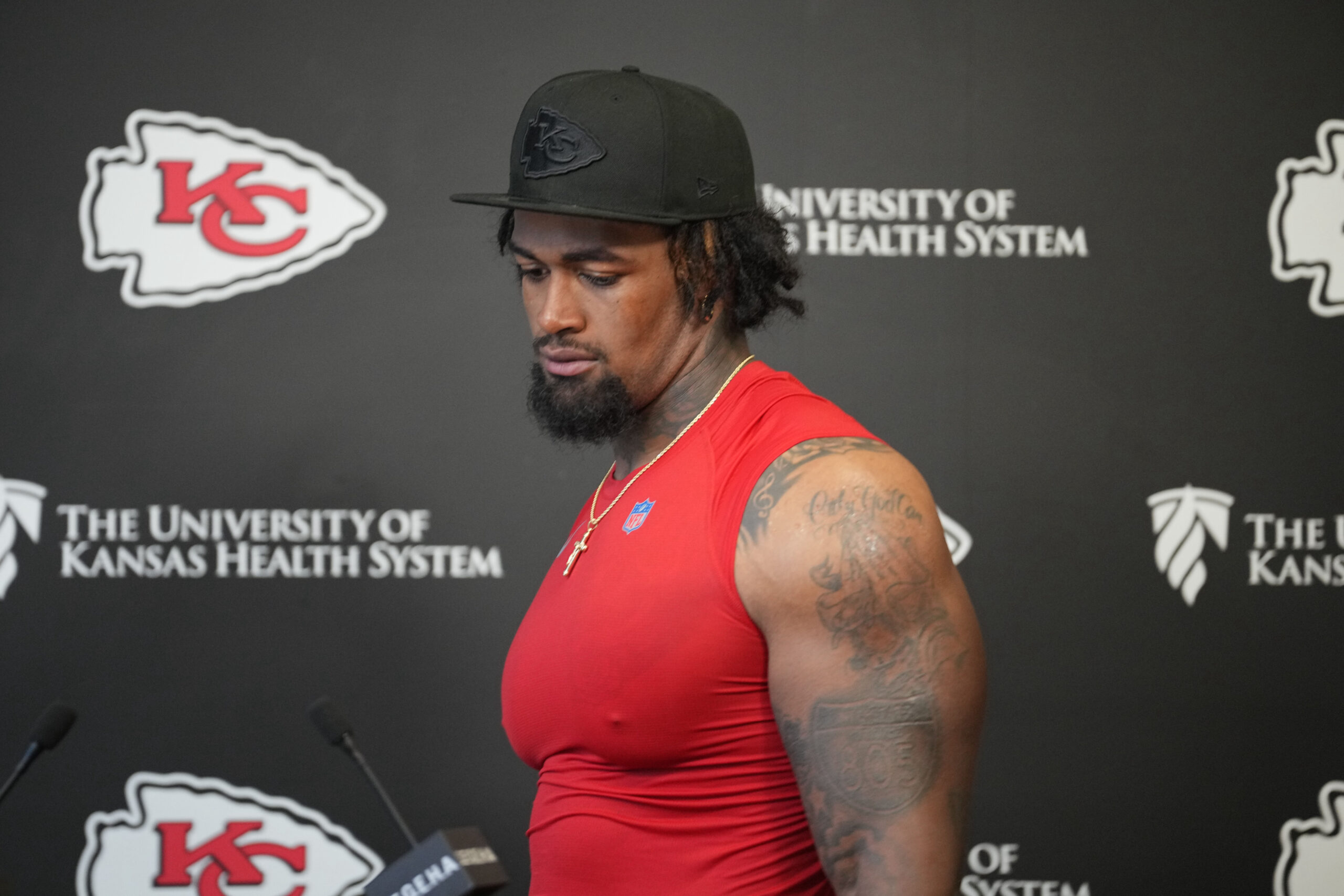 Chiefs coach Andy Reid appears fed up with one lingering injury storyline