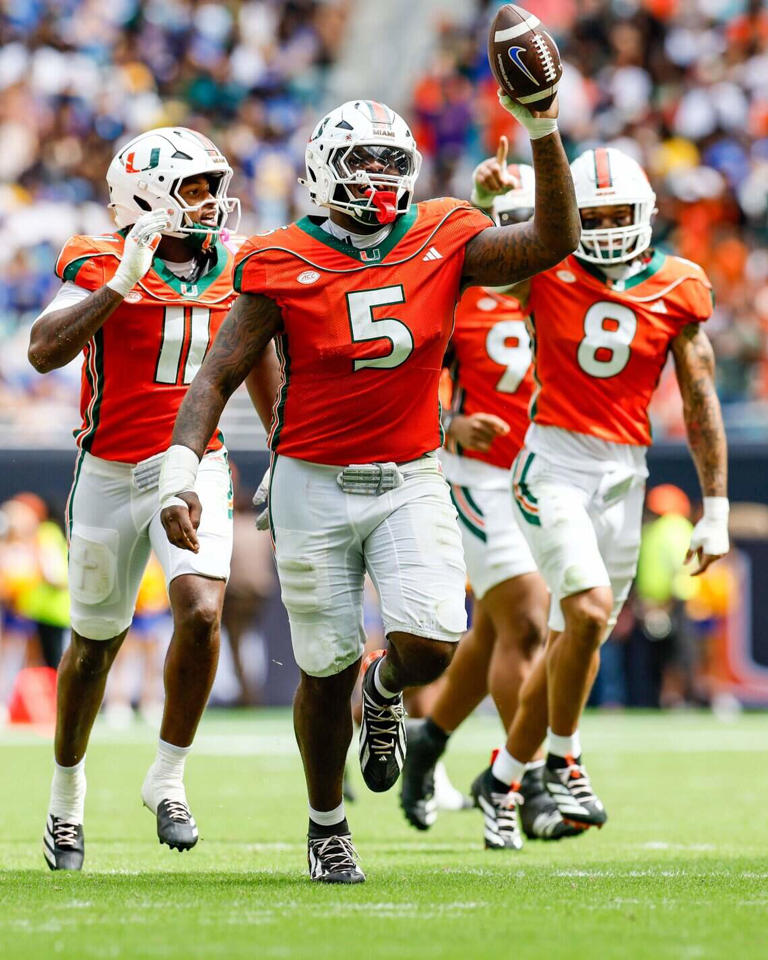 Mensah, Toney dominate again as No. 1 Miami Hurricanes dominate Pittsburgh