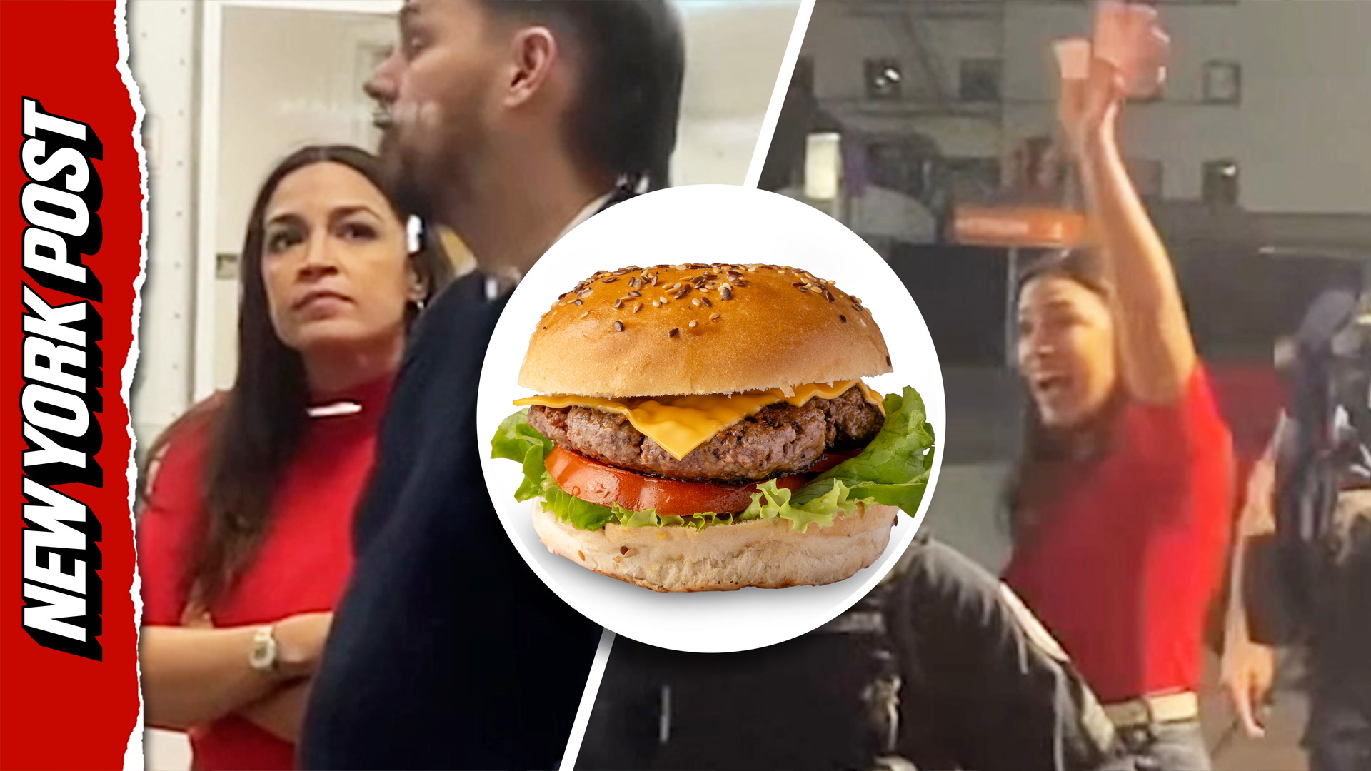 Alexandria Ocasio-Cortez spotted at In-N-Out Burger in Delano, California
