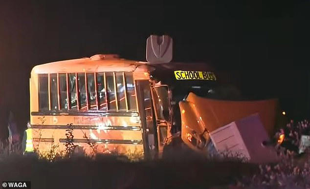 Driver, 74, jumped four lanes before flipping bus in Georgia crash that ...