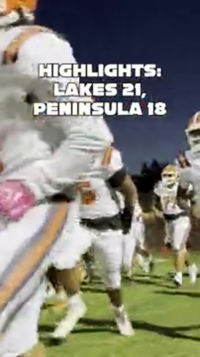 Highlights: Lakes 21, Peninsula 18 in 3A PSL Nisqually division title game
