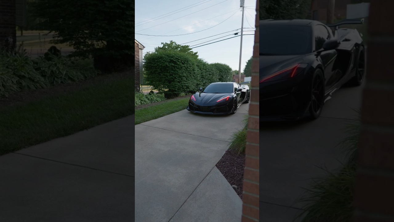 The C8 Corvette Z06 looking MEAN lurking around the corner… 😈