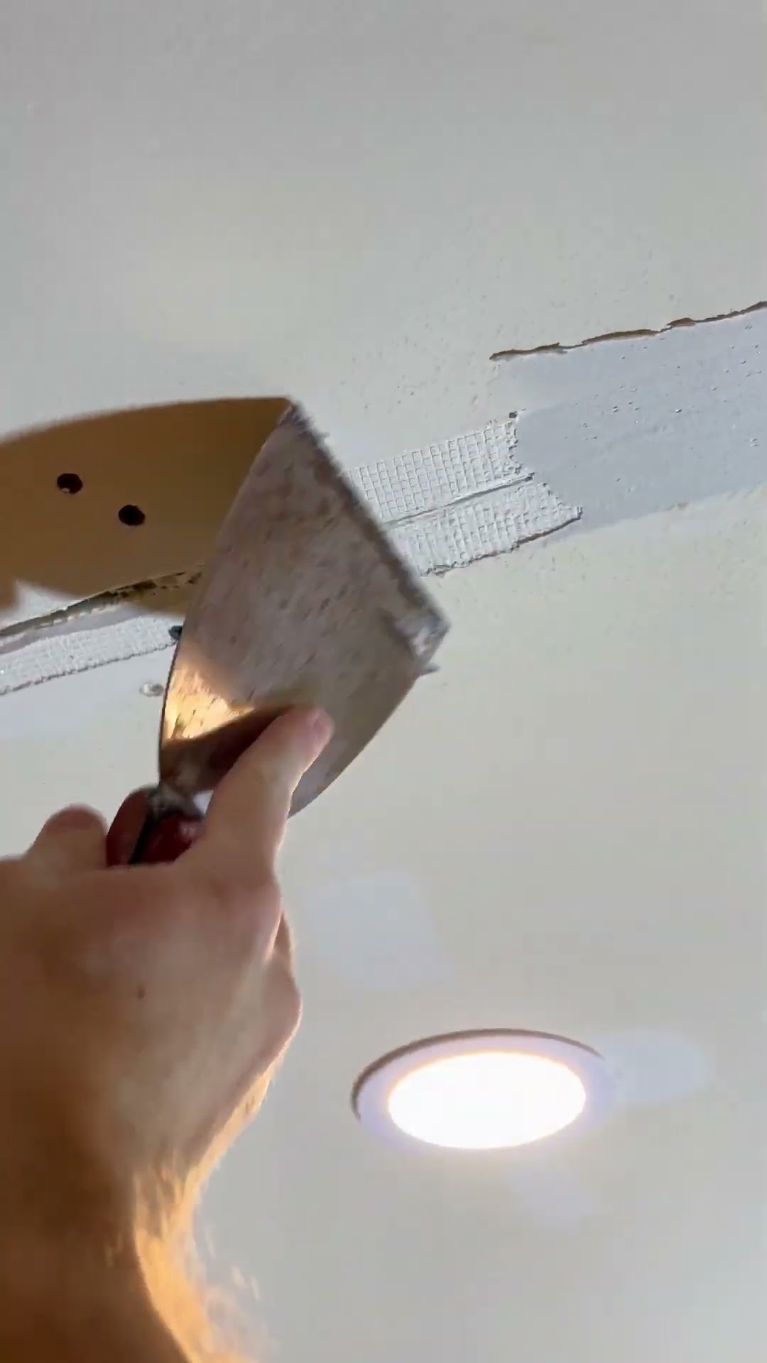 The ceiling is finally fixed
