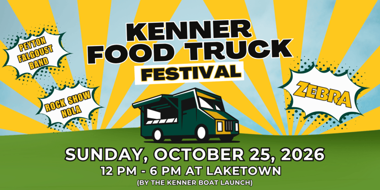 Fifth annual Kenner food truck fest to be held in Laketown, officials say