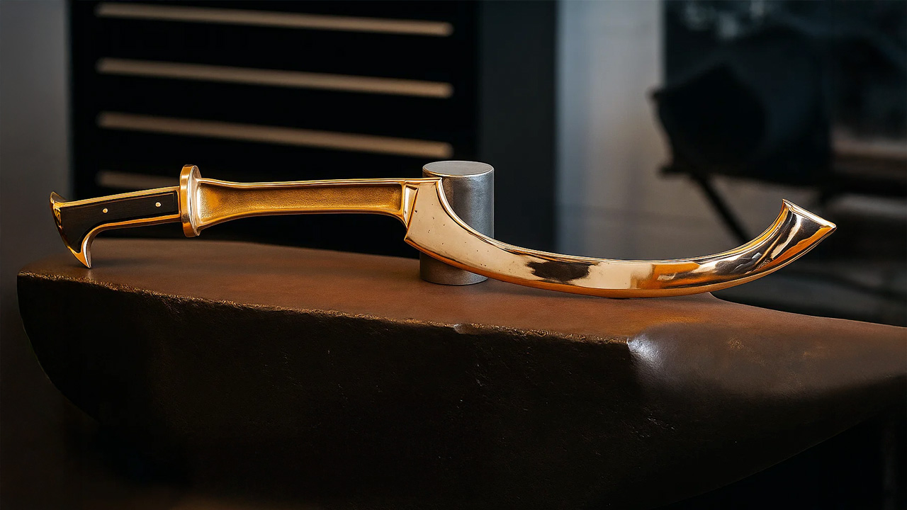 I created a 5000-year-old khopesh sword!