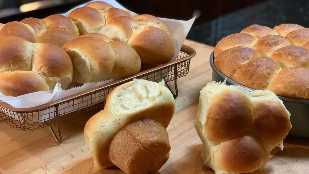 Sweet milk clover dinner rolls