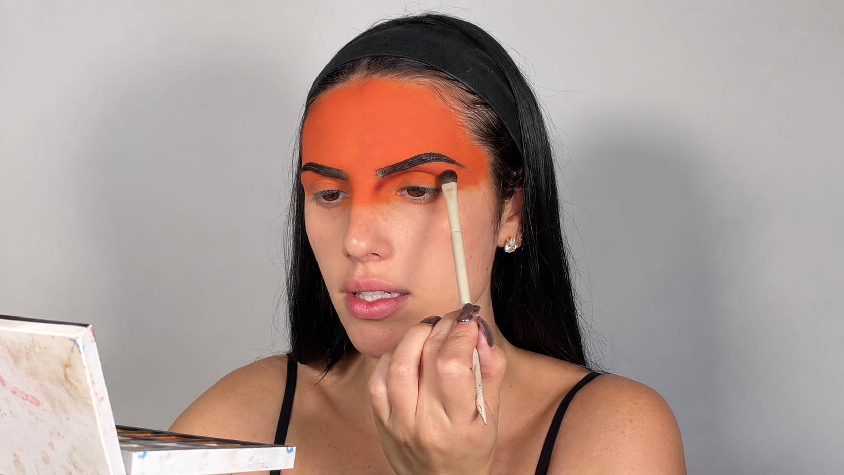 Halloween makeup: scar