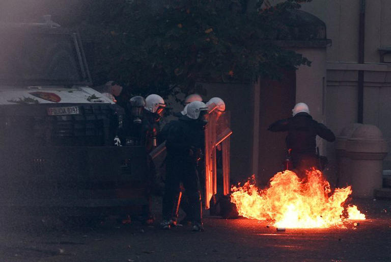 Albanian police fire tear gas as anti-government student protests turn ...