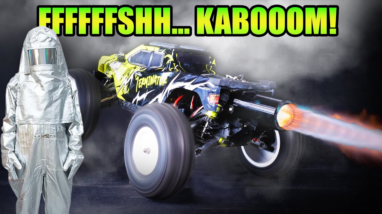 Tiny RC car gets a powerful rocket engine upgrade