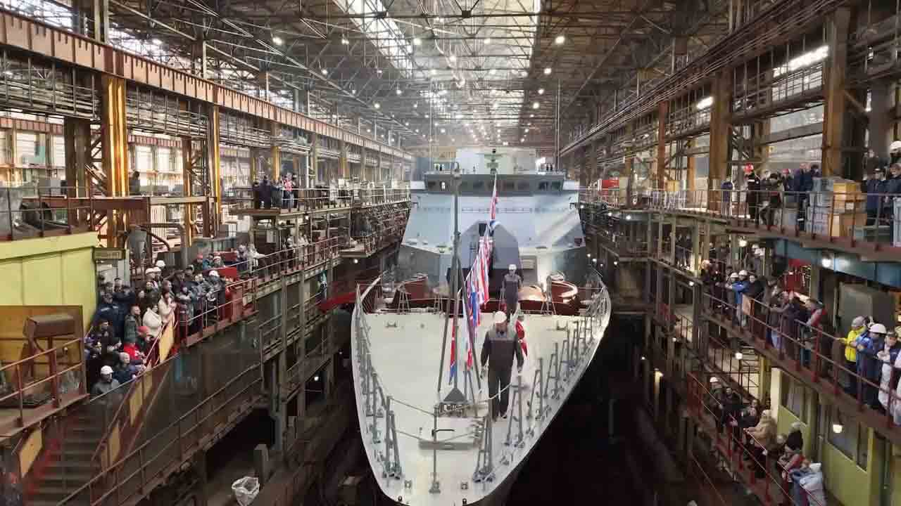 Russia launches Grozny corvette for the Pacific Fleet