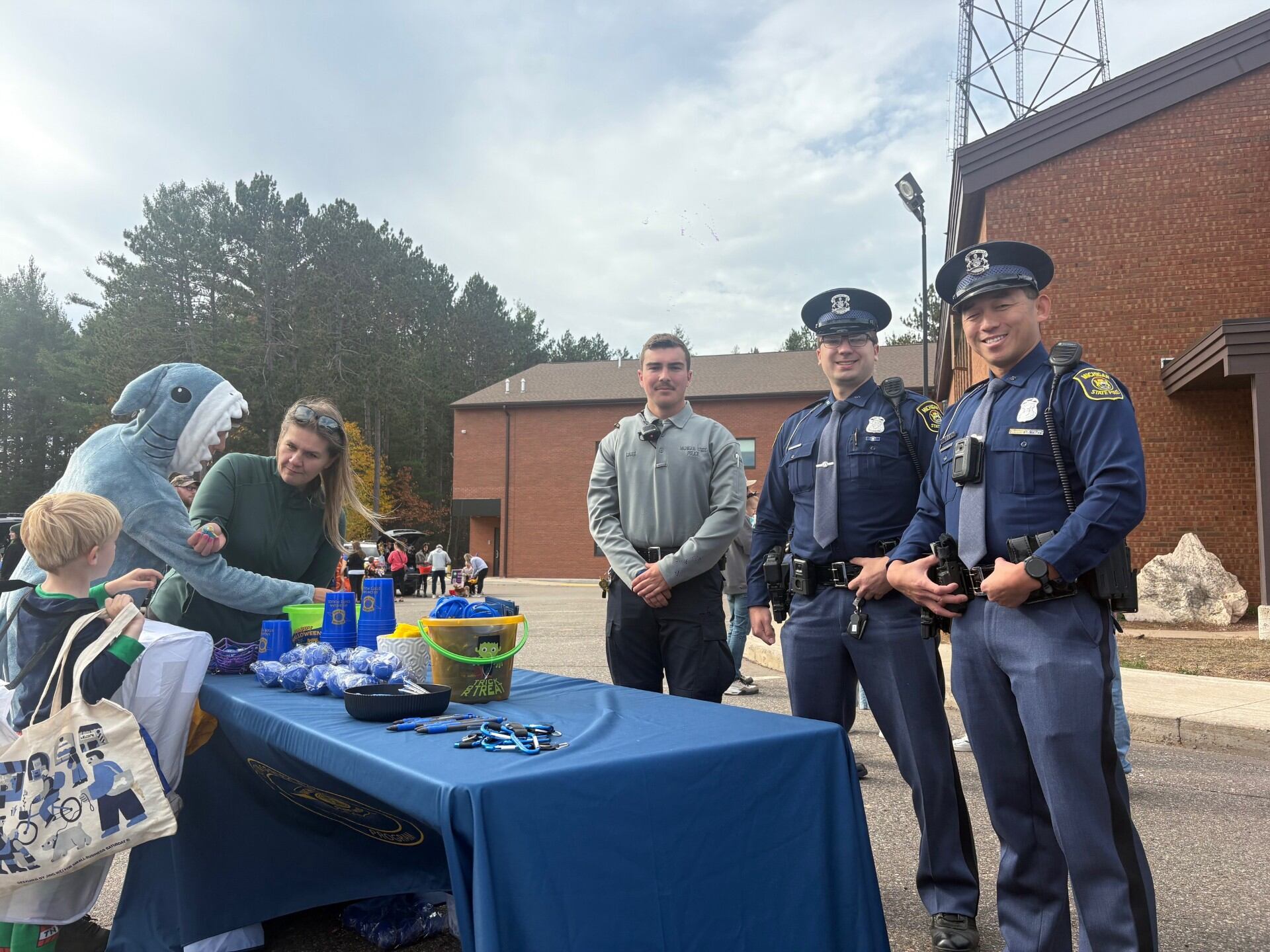 Michigan State Police host trunk or treat