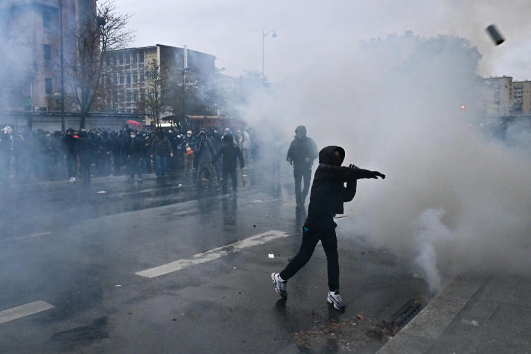 Seen and heard at France protests