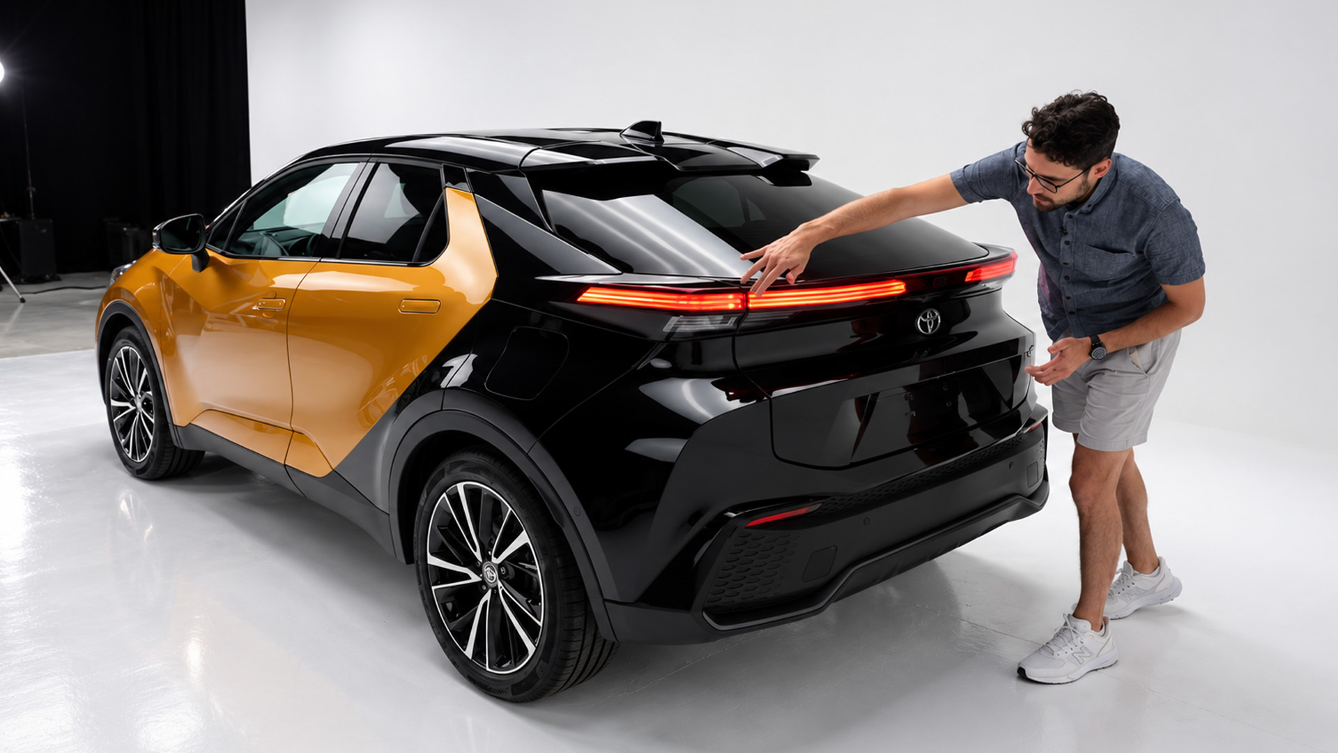 Toyota C-HR GR Sport combines a sloping rear window with an extended ...