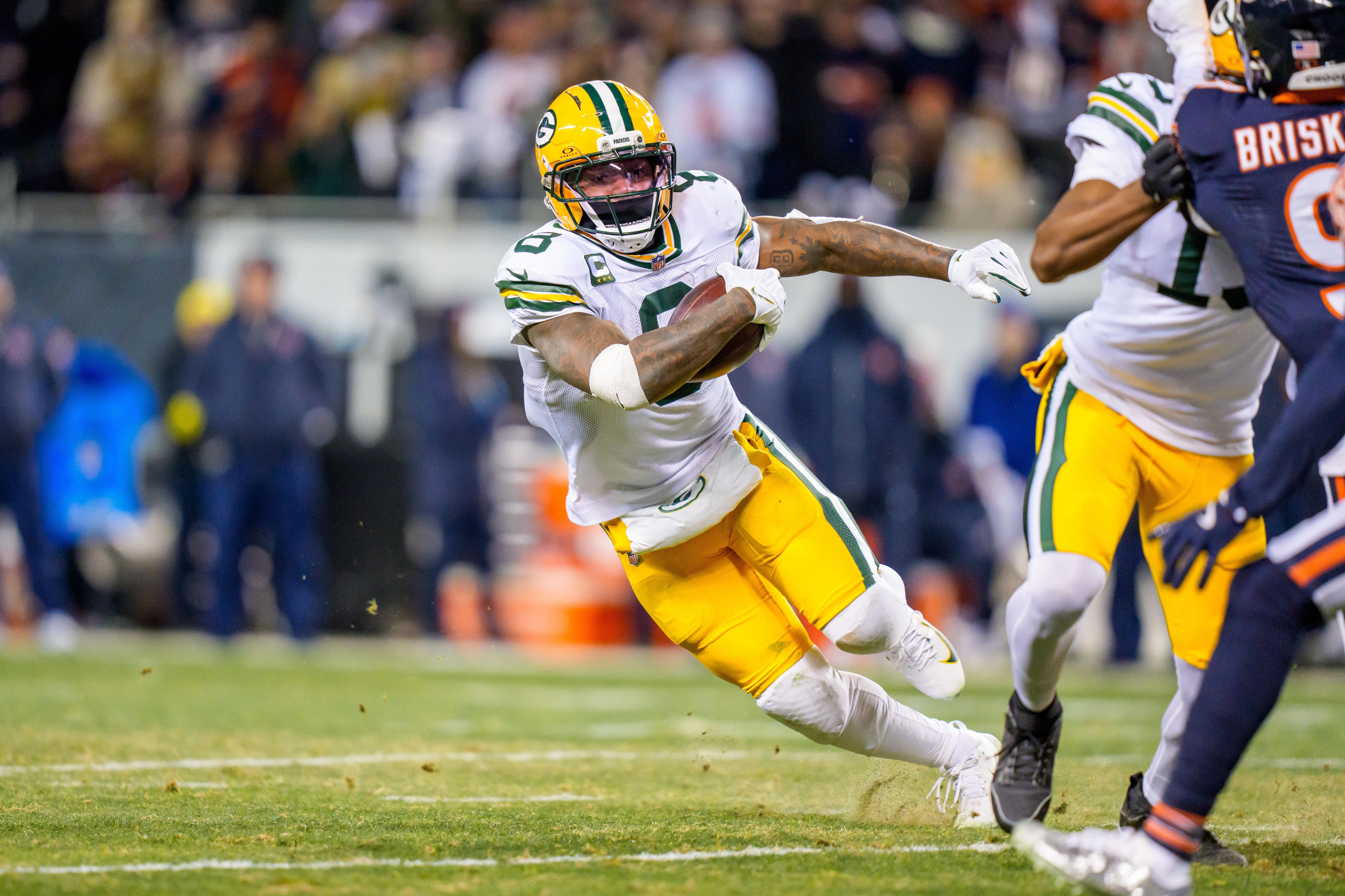 If Josh Jacobs performs only as expected, the Packers' rushing game will improve