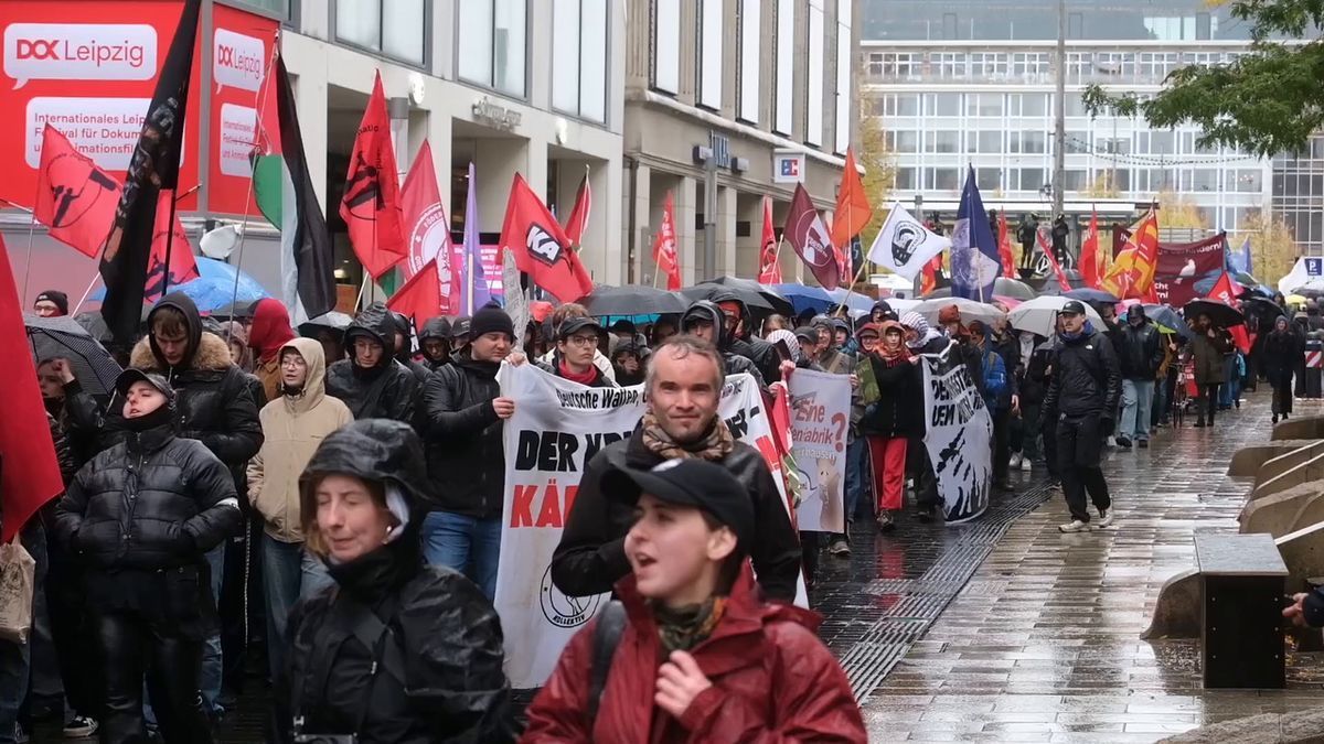 Leipzig: Protest gegen Ansiedlung von US-Rüstungsfirma