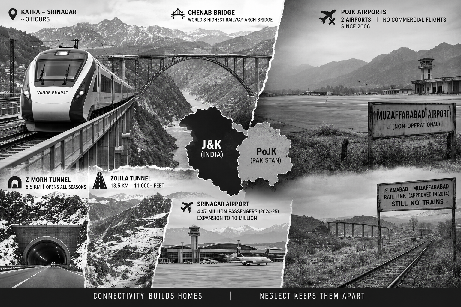 Trains to Srinagar, grounded planes in Muzaffarabad
