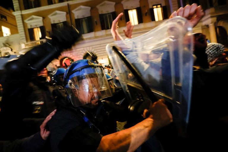 Protests sweep Italian cities amid heavy security presence, some ...