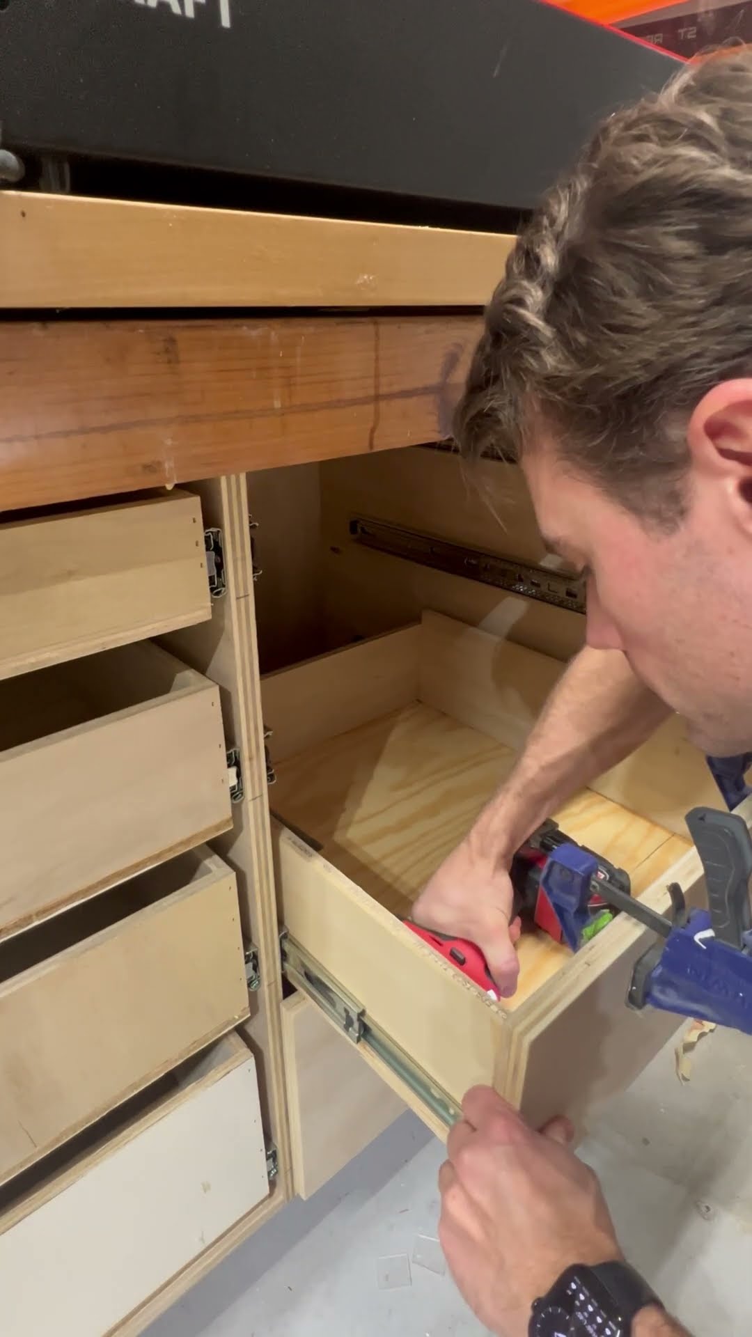 Attaching drawer fronts the easy way