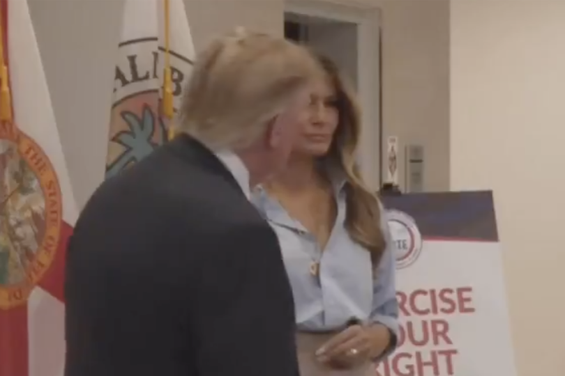 Trump fawns over 'beautiful' Republican rep feet away from Melania