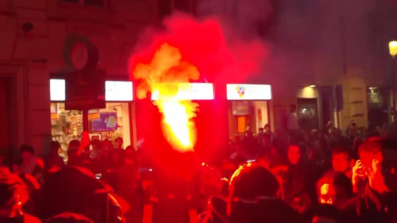 Clashes and tear gas in Rome as protesters gather under heavy security