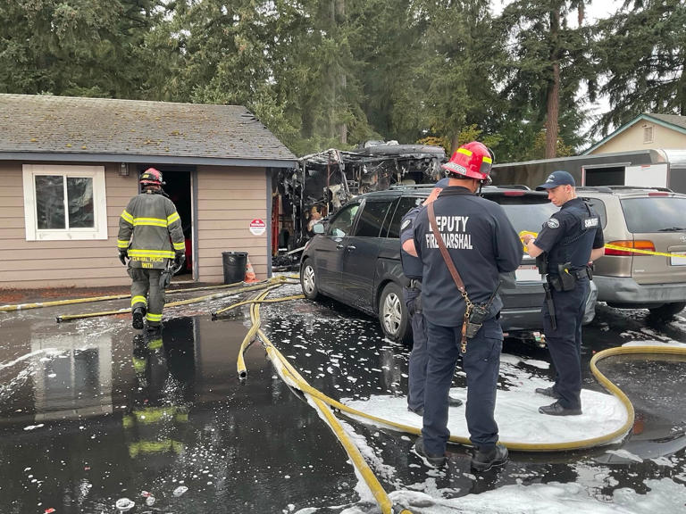 Man found dead in Spanaway motor home fire