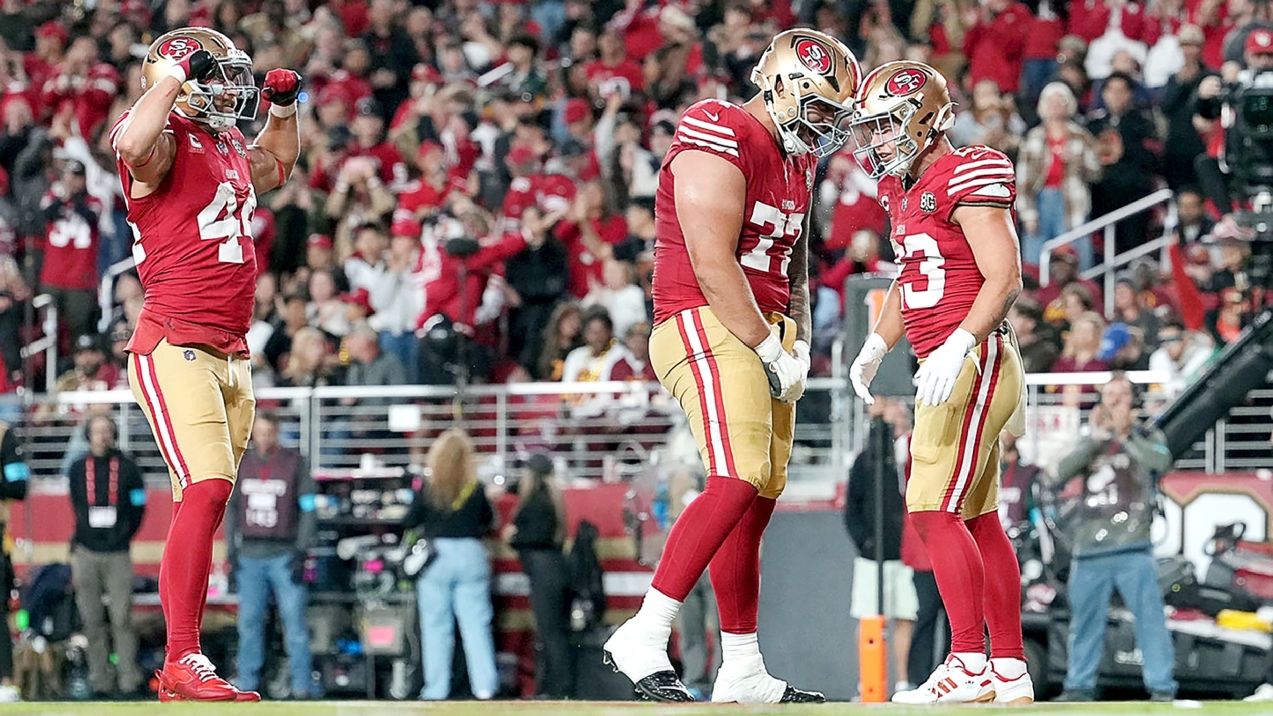 49ers are dominating the red zone on both sides of the ball