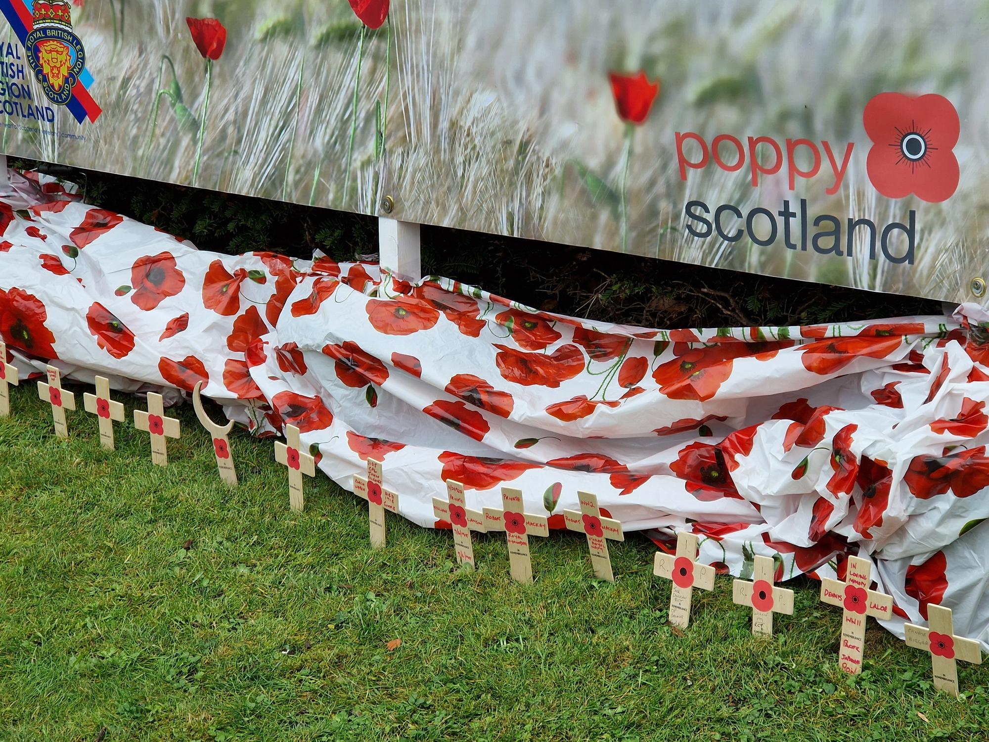 In pictures: First crosses laid at Fife’s first ever Garden of Remembrance