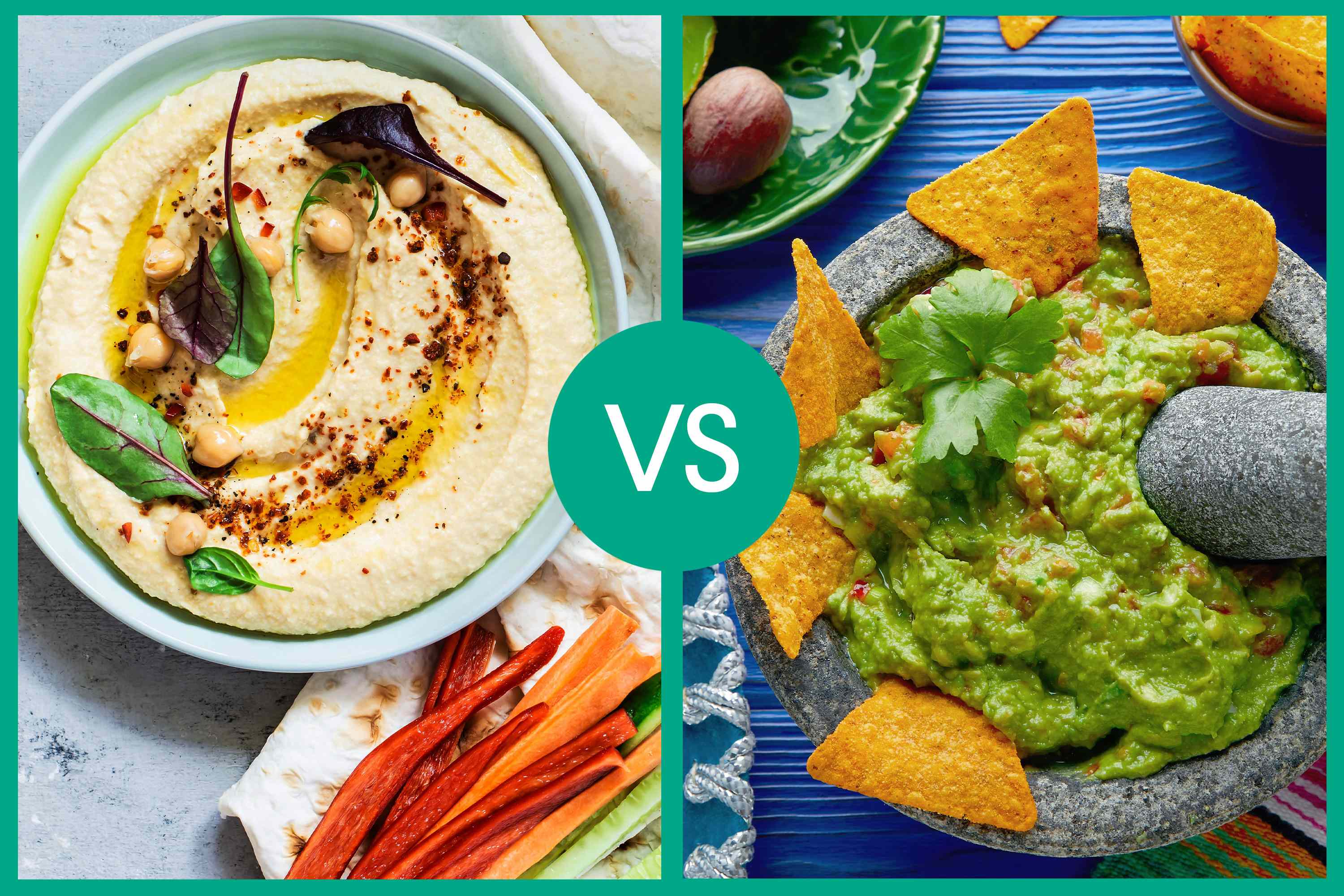 Hummus vs. guacamole: Which nutritious dip contains more healthy fats?