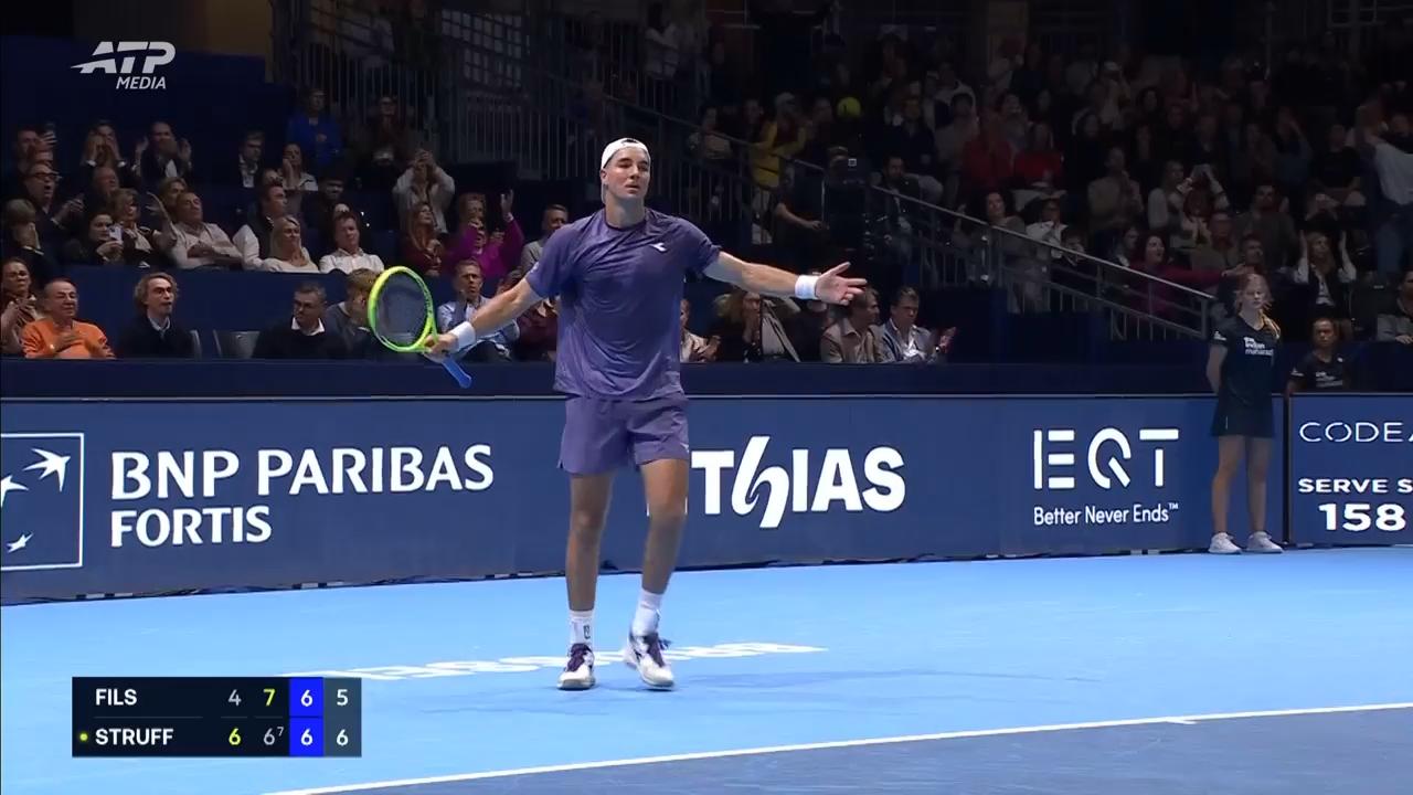 Struff into Brussels final after stunning top seed Fils