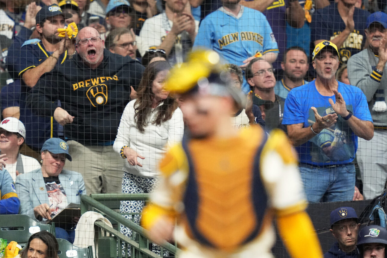 Watch: Brewers pull off incredible strike-'em-out, throw-'em-out double ...