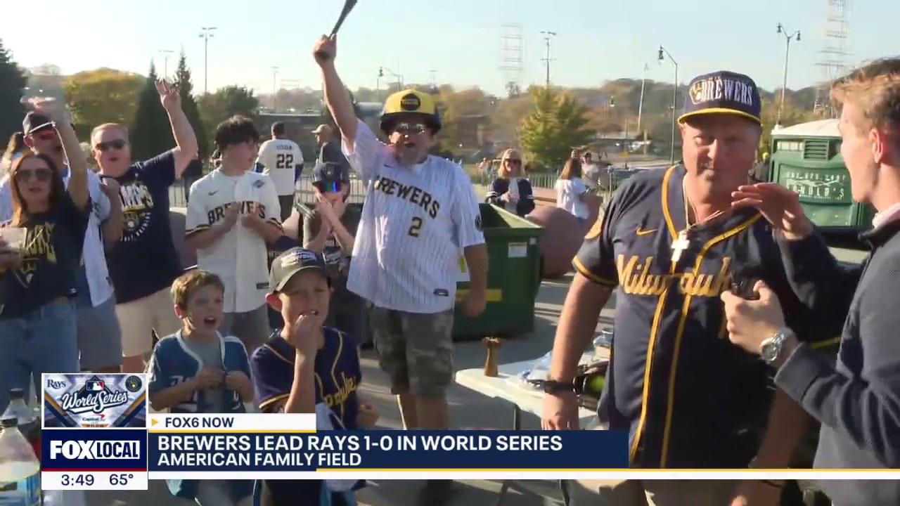 World Series: Brewers fans take over AmFam hours before game