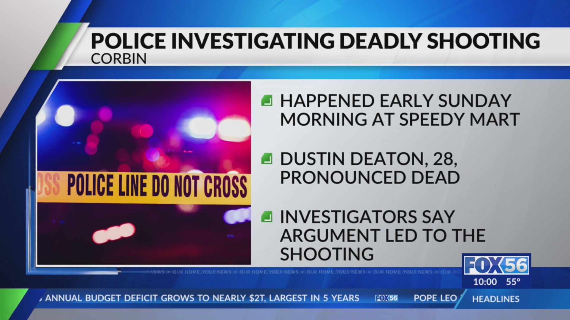Police investigating deadly shooting in north Corbin parking lot