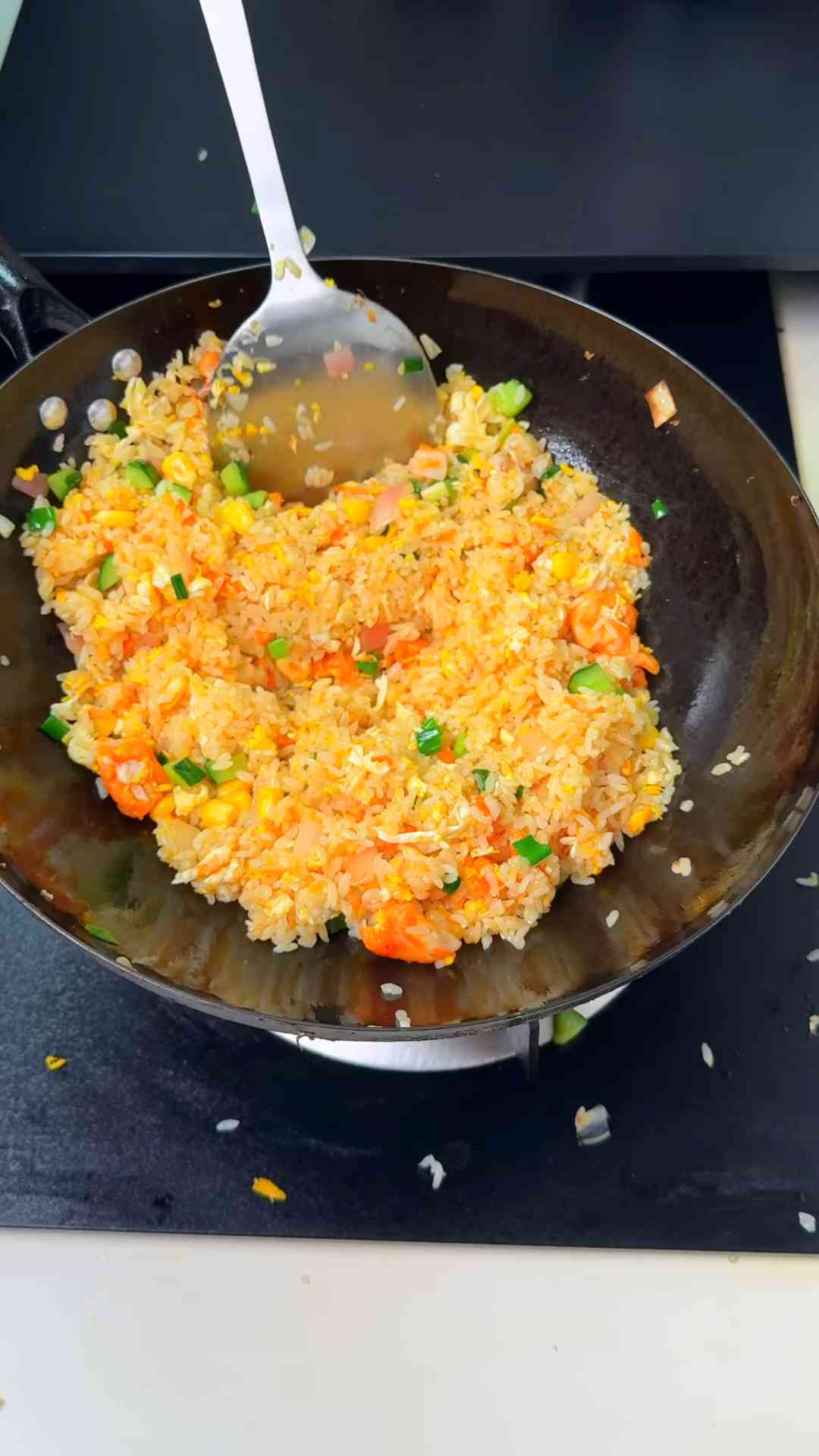 Chicken and sweet corn fried rice recipe